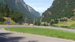 Hairpin bends at Boden, 16.2 miles into the ride and 890m above sea level